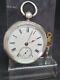 Antique Solid Silver Fusee Gents Birmingham Pocket Watch 1891 Witho Ref2991