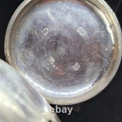 Antique solid silver gents Boobier & co Pontypridd pocket watch 1907 WithO ref2632
