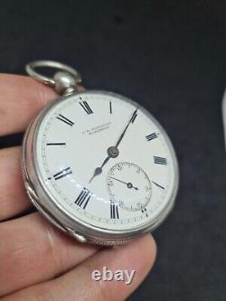 Antique solid silver gents C. D. Robertson E GREMONT pocket watch 1905 WithO re3039