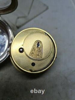 Antique solid silver gents J. C. Heald Wisbech pocket watch 1910 WithO ref1869