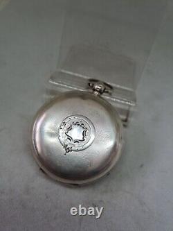 Antique solid silver gents J. G. Graves Sheffield pocket watch 1913 WithO ref2199