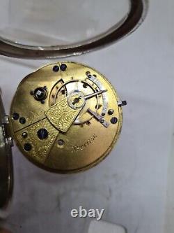 Antique solid silver gents J. G. Graves Sheffield pocket watch 1913 WithO ref2199