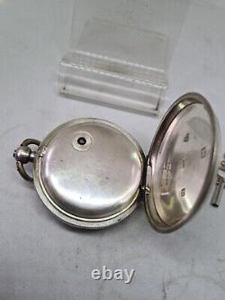 Antique solid silver gents Robert Milne Sale pocket watch 1900 WithO ref2211