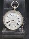 Antique Solid Silver Gents W. E. Watts Nottingham Pocket Watch 1900 Re2860