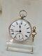 Antique Solid Silver Gents Fusee London Pocket Watch 1855 Ref2266 Working