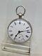 Antique Solid Silver Gents Fusee London Pocket Watch 1871 Witho Ref1986