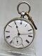 Antique Solid Silver Gents Fusee London Pocket Watch 1874 Witho Ref2596