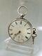 Antique Solid Silver Gents Fusee London Pocket Watch 1875 Ref2150 Working