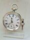 Antique Solid Silver Gents Fusee London Pocket Watch 1888 Witho Ref2107