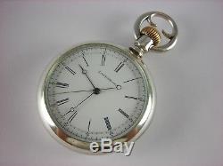Antique unusual original 16s Elgin Grade 84 doctor's pocket watch. 1883. Serviced