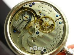 Antique unusual original 16s Elgin Grade 84 doctor's pocket watch. 1883. Serviced