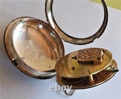 Antique, verge fusee pocket watch. N. Lind London. Silver. Over 200 y. O