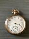 Antique Waltham Usa Pocket Watch Gold Plated