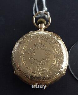 Antiques 15 Ct Solid Gold Pocket Watch Working order