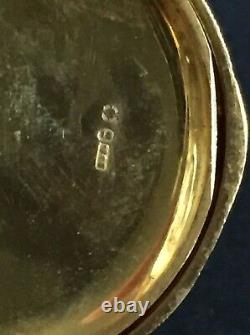 Antiques 15 Ct Solid Gold Pocket Watch Working order