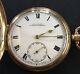 Antiques 9 Ct Solid Gold Full Hunter Pocket Watch By Jas. Pascoe Working