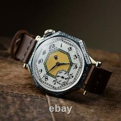 Antiques Pocket Watch Rolex Converted Wrist Watch Mens Luxury Mechanical Watch