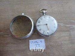 Ashford Maker Silver Fusee Verge Pair Cased Pocket Watch