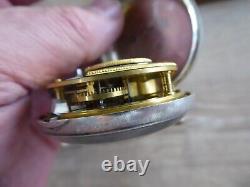 Ashford Maker Silver Fusee Verge Pair Cased Pocket Watch