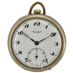Auth Antique ROLEX Small Seconds Hand-winding Unisex Pocket Watch N#93425