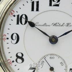 BIG 1904 Hamilton 21 Ruby Jewel RAILROAD Grade 940 Pocket Watch 18s Antique USA