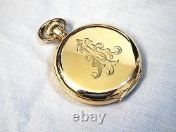 Beautiful ANGUS 15J R/Gold Full Hunter Gents Pocket Watch. Serviced. Circa 1920