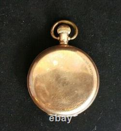 Beautiful Antique Gold Plated Full Hunter Pocket Watch by Thomas Russell & Son