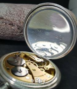 Beautiful Antique Half-hunter Solid Silver Benson Pocket Watch