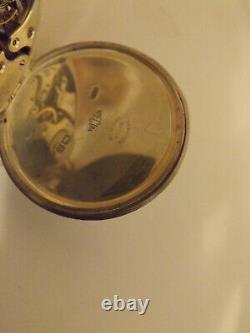 Bravingtons Renown Sterling Silver Pocket Watch Hallmarked Birmingham 1925