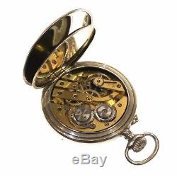 C1900 Antique Complicated Swiss Date Moon Phase Pocket Watch