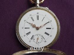 C1900 Very Nice Solid Silver Gents Pocket Watch. Antique. Serviced & In GWO