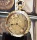 C1910 Iwc International Watch Co Antique Solid 18k Gold Watch & Gold & Silk Fob