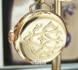 C1915 Swiss Antique Vintage Solid 18k Gold & Diamond Enameled Watch & Brooch