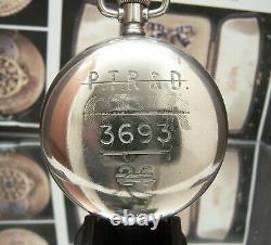 C1920 Antique Vintage Rare Port Talbot Railway & Docks Works Pocket Watch Runs