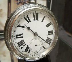 C1920 Antique Vintage Rare Port Talbot Railway & Docks Works Pocket Watch Runs