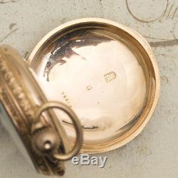 CONCEALED EROTIC AUTOMATON / REPEATER REPEATING 18k GOLD Antique Pocket Watch