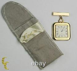 Cartier Gold Square Antique Pocket Watch, 29 Jewels Repeater with Original Pouch