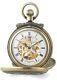 Charles Hubert Antiqued Gold-finish Lion Crest Pocket Watch