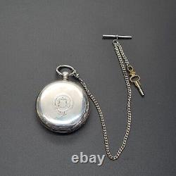 Chester 1874 Sterling Silver Fusee Pocket Watch J&jt Smith Kendal