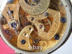 Chinese Antique Pocket Watch Signed Chinese Character Marks Movement Under Glass
