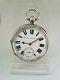 Chunky Antique Solid Silver Gents British Lion Pocket Watch 1902 Witho Ref2121