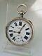 Chunky Antique Solid Silver Gents H. Stone Leeds Pocket Watch 1920 Witho Ref2121