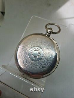 Chunky Antique solid silver gents H. STONE LEEDS pocket watch 1920 WithO ref2121