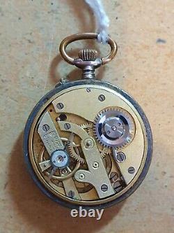 Circa 1900 Antique Swiss Silver Enamel Fob Pocket Watch Superb Condition. NICE1