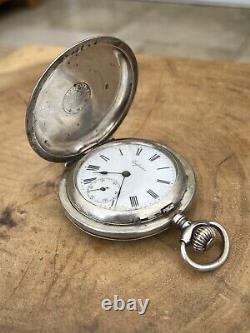 Confucius Antique Vintage Silver Pocket Watch