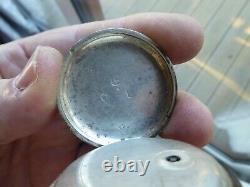 Coventry Maker Antique Silver Dial Gold Numerals Gents Fusee Pocket Watch