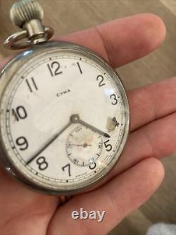 Cyma Military Pocket Watch SWISS MADE Antique Vintage