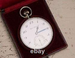 DECK CHRONOMETER by PAUL BUHRE Antique Pocket Watch in orig. Box Beobachtungsuhr