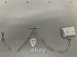 Double Albert Pocketwatch Chain / 1911 / Very Clean/ Great Condition