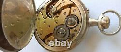 Doxa. Antique, silver,'Goliath' pocket watch. Anchor movt. Working